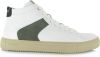 Blackstone Vg08 White Dark Green Mid Sneaker , Wit, Heren online kopen