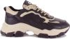 BRONX Tayke Over leren chunky sneakers zwart/beige online kopen
