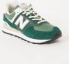 New Balance 574 sneaker met leren en su&#xE8, de details online kopen