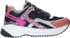 REPLAY Kumi leren chunky sneakers zwart/roze online kopen