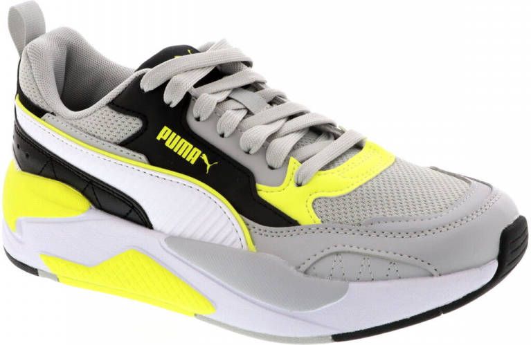 Puma X Ray 2 Square AC PS sneakers lichtgrijs/wit/zwart/geel online kopen