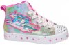 Skechers Twinkel Toes hoge sneakers met lichtjes roze/multi online kopen