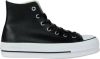 Converse Chuck Taylor All Star Platform Leather High Top Sneakers , Zwart, Dames online kopen