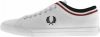Fred Perry Underspin Tipped Cuff Trainers , Wit, Heren online kopen