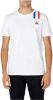 Le Coq Sportif Driekleurig T shirt met ronde hals en korte mouwen online kopen