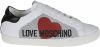 Love Moschino Witte Ja15422 Lage Sneakers online kopen