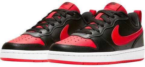 Nike Court Borough Low 2 (GS) leren sneaker zwart/rood online kopen