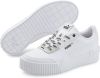 Puma Carina Lift Logomania sneakers wit/zwart online kopen