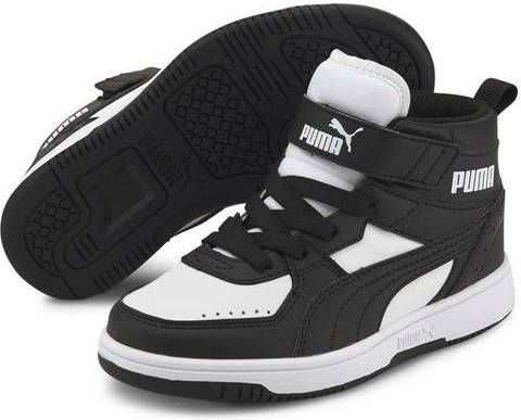 Puma Rebound Joy Halfhoge Sneaker Jongens Zwart/Wit online kopen