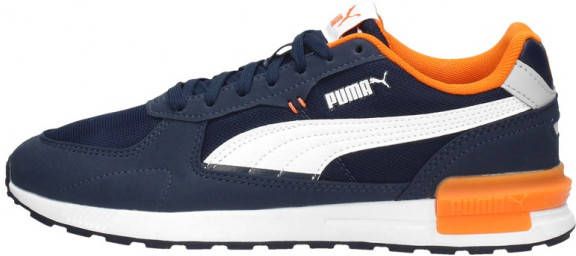 PUMA Graviton Sneakers Kids Donkerblauw Wit Oranje online kopen