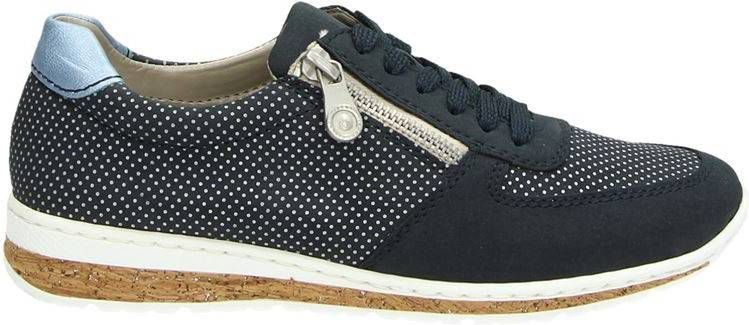 Rieker lage sneakers blauw - Mooisneakers.nl