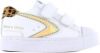 Shoesme leren sneakers met panterprint wit/goud online kopen