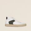 Blackstone Vg08 White Dark Green Mid Sneaker , Wit, Heren online kopen