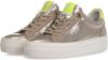 Floris van Bommel Vinni leren sneakers taupe/metallic online kopen