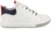Shoesme EF22S012 B leren sneakers wit/donkerblauw online kopen
