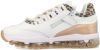 Vingino Fenna II leren sneakers met panterprint wit/metallic online kopen