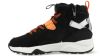 Vingino Gio Mid hoge leren sneakers zwart/oranje online kopen