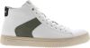 Blackstone Vg08 White Dark Green Mid Sneaker , Wit, Heren online kopen