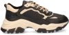 BRONX Tayke Over leren chunky sneakers zwart/beige online kopen