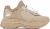 Bronx Baisley leren chunky sneakers camel/goud online kopen