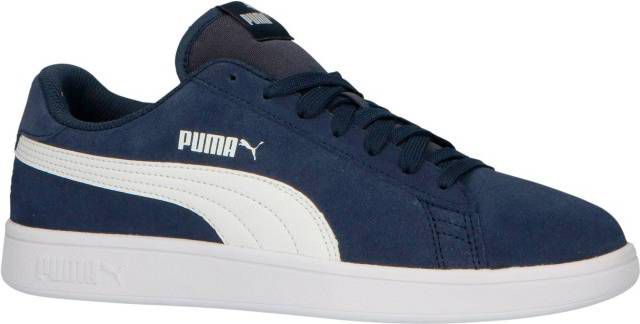 Puma Smash V2 suÃ¨de sneakers donkerblauw/wit online kopen
