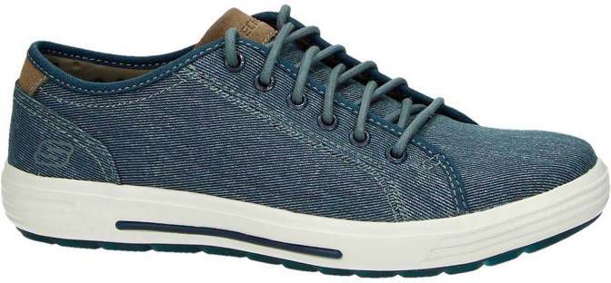 Skechers lage sneakers blauw - Mooisneakers.nl