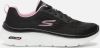 Skechers go walk hyper burst hardloopschoenen zwart/roze dames online kopen